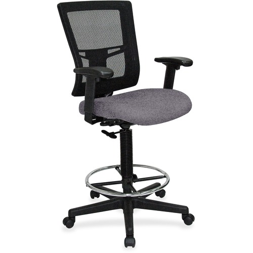 Lorell Drafting Stool, 27"x25"x15", Carbon