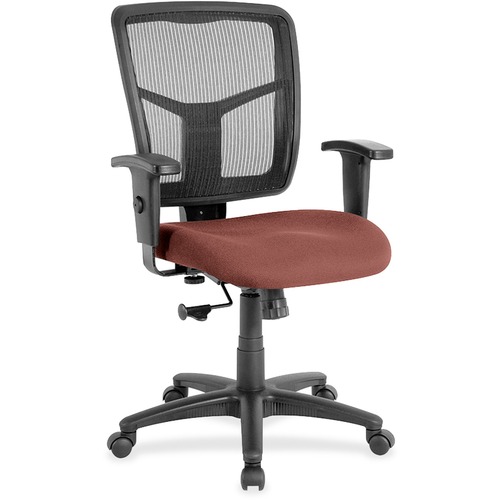 Lorell Mid-Back Chair, 25-1/4"x23-1/2"x40-1/2", Cordovan