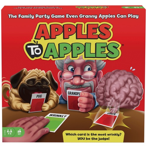Mattel, Inc. Card Game, Apples to Apples, 4-8 Players, Ages 12+, Multi