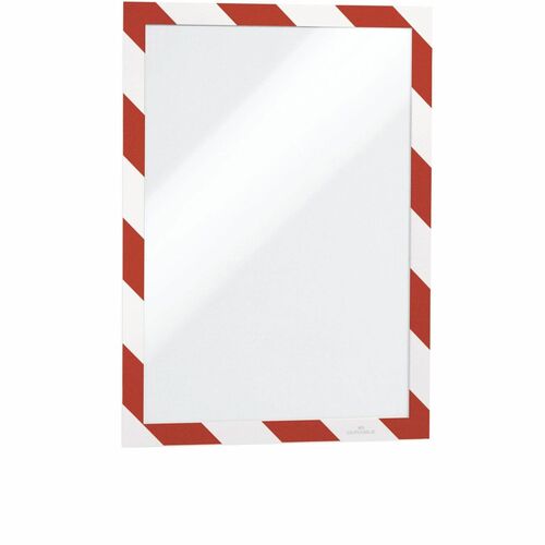 Durable Office Products Self Adhesive Frame, Ltr, Red/White