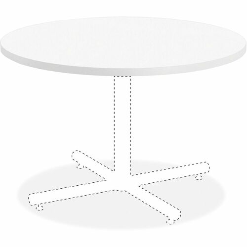 Lorell Laminate Round Tabletop, 36", White
