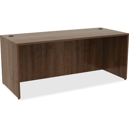 Lorell Laminated Desk, 72"x30"x29-1/2", Walnut