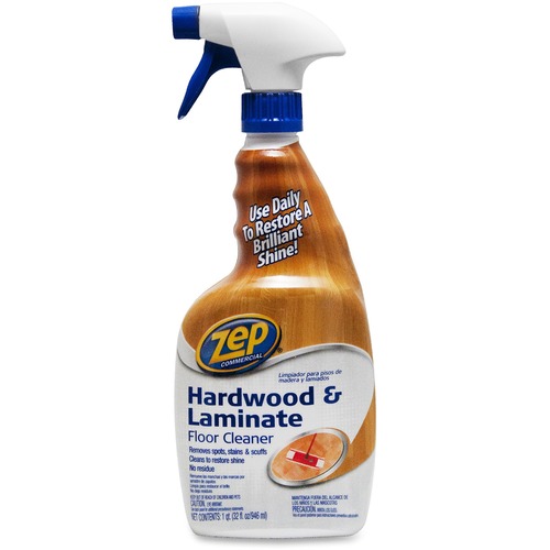 Zep Commercial Floor Cleaner, f/ Hardwood/Laminate, Spray, 32 oz.