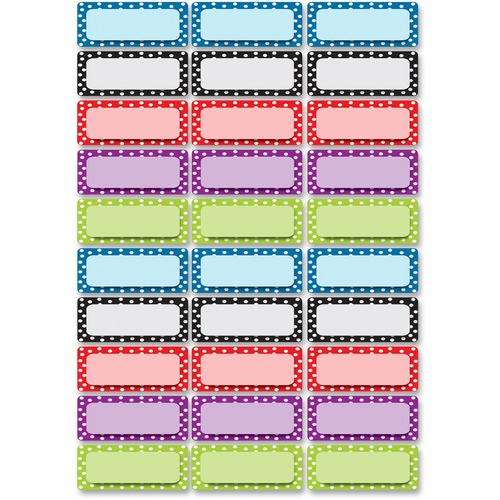 Ashley Dry Erase Dotted Nameplate Magnets ASH10079