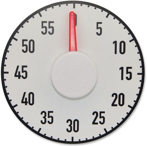 Ashley Productions, Inc. Magnetic Big Timer, 60 Min Alarm, Black/White