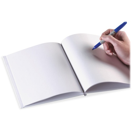 Ashley Productions, Inc. Hardcover Blank Book, 8-1/2"x11", 28Pgs, White