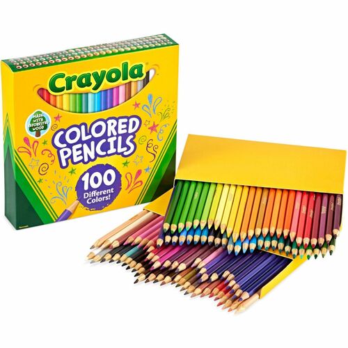 Crayola Crayola Colored Pencils, Sharpened, 100/ST, AST
