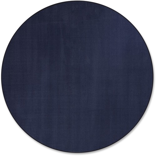 Flagship Carpets, Inc. Rug, Solid Color, 6' Round, Navy
