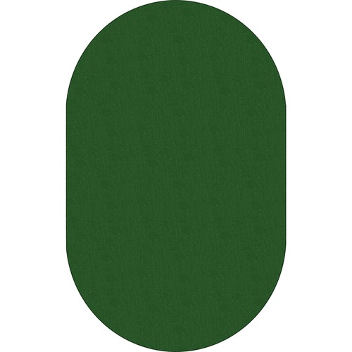 Flagship Carpets, Inc. Solids Traditional Rub, Oval, 7'6x12', Oval, Green