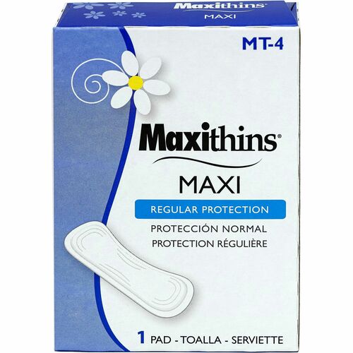 Impact Products Maxi Pads, Naturelle, Regular, Vendor Refills, 250/CT, WE