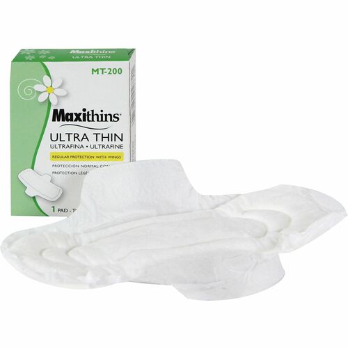 Impact Products Maxi Pads Dispenser Refill, Ultra-Thin, 200/CT, White