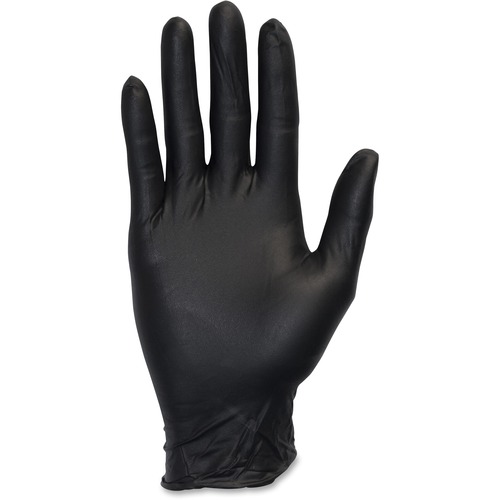 The Safety Zone Nitrile Exam Gloves, XLarge, 4.3 mil Palm, 100/BX,10BX/CT,BK