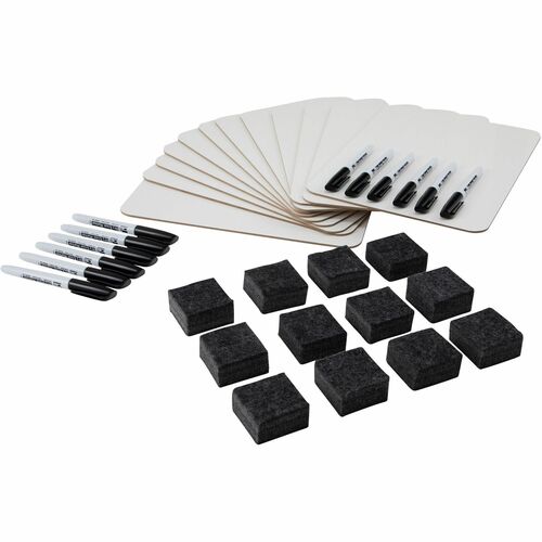 Charles Leonard, Inc Lapboard,Dry-Erase,w/Markers/Erasers,12/Set,WE