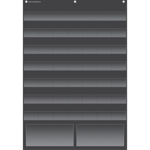 Teacher Created Resources Black Calendar Pocket Chart Theme/Subject Learning Skill Learning