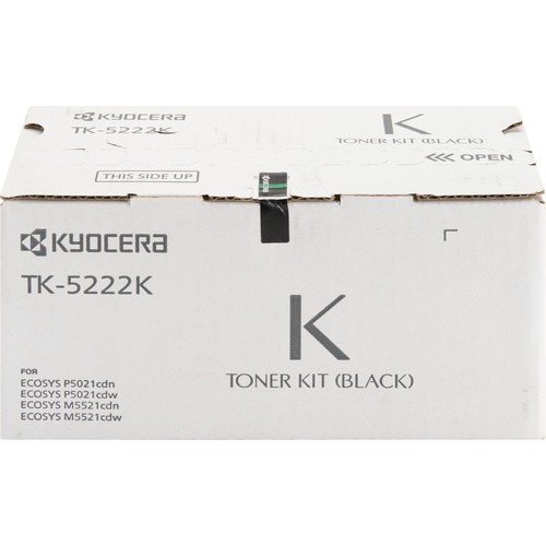 Kyocera Toner Cartridge, f/ 5021/5521, 1200 Page Yield, BK