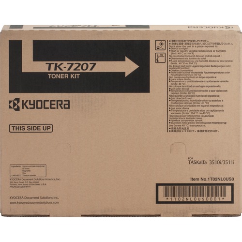 Kyocera Toner Cartridge, f/3510I, 35,000 Page Yield, Black