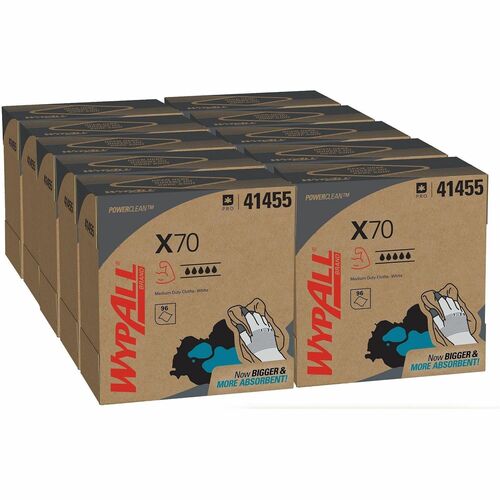 Kimberly-Clark Professional Wypall X70 Wipers, pop-Up Box, 100 Shts/BX, 10BX/CT, WE