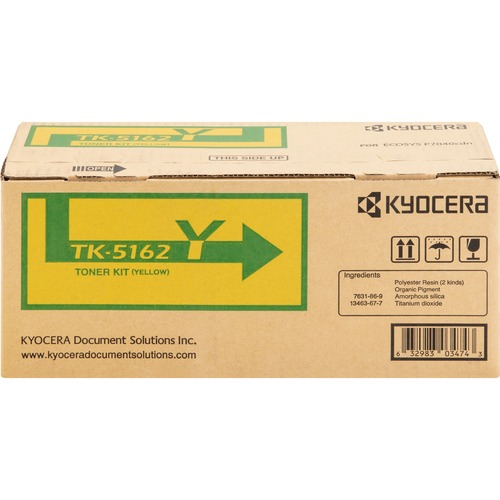 Kyocera Toner Cartridge, f /P7040cdn, 12,000 Page Yield, YW