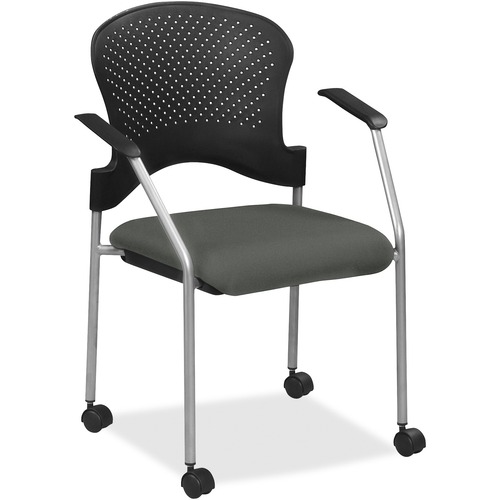 Eurotech - The Raynor Group Chair,w/Casters,Fabric Seat,25"x21"x33-3/4",Ebony