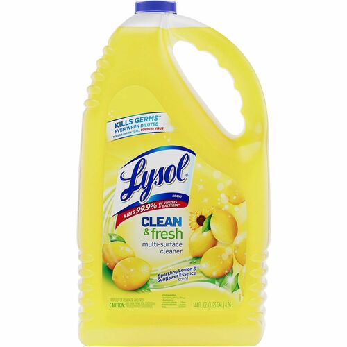 Reckitt Benckiser Cleaner, Multisurface, Lemon/Sunflower, 144 fl oz, Yellow