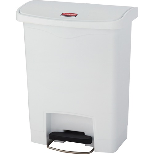 Rubbermaid Commercial Products Waste Bin,Step-on Front,8 Gal,10-1/2"x16-7/10"x21-1/10",WE