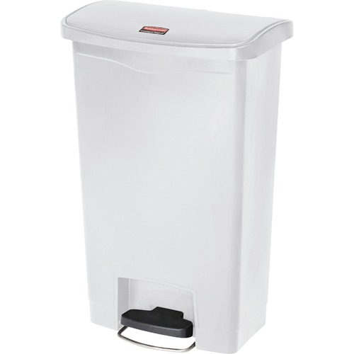 Slim Open Top Trash Can, 23 gal, Plastic, Black - Zerbee