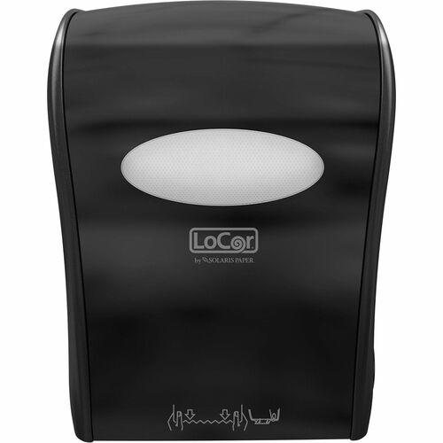 Solaris Paper, Inc. Towel Dispenser,Hardwound,Manual,12.38"x16.76"x10",BK