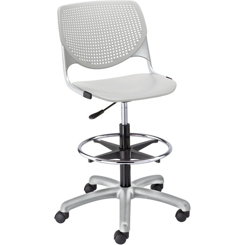 KFI Seating Stool,Perf Back,Poly,23-6/10"x22"x47-1/3",LGY