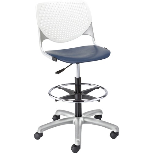 KFI Seating Stool,Perf Back,Poly,23-6/10"x22"x47-1/3",WE Back/NY Seat