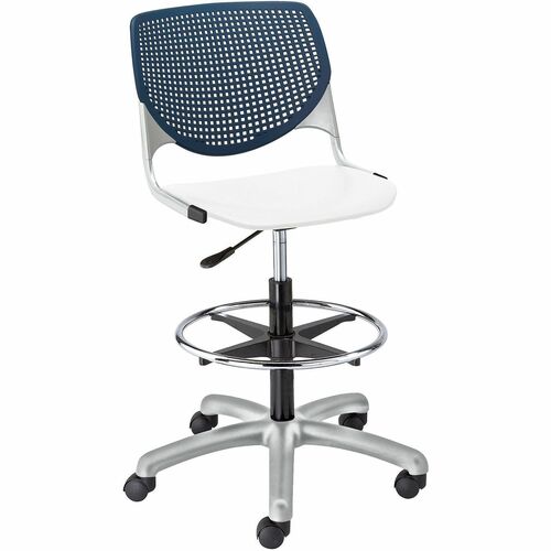 KFI Seating Stool,Perf Back,Poly,23-6/10"x22"x47-1/3",NY Back/WE Seat