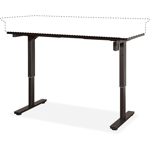 Martin Furniture Sit/Stand Base,Electric,30"-45"H,Metal Finish