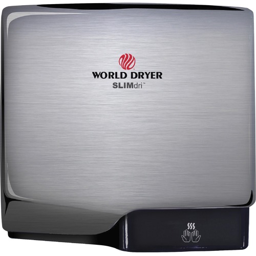 World Dryer Corporation Hand Dryer, Automatic, 11-2/5"Wx3-9/10"Dx10-7/10"H, STST