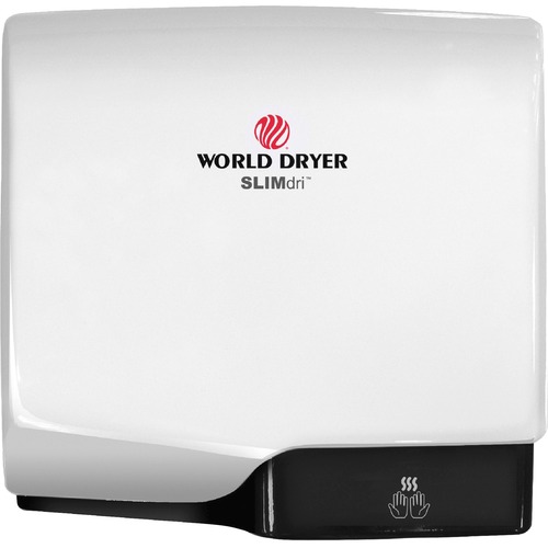 World Dryer Corporation Hand Dryer, Automatic, 11-2/5"Wx3-9/10"Dx10-7/10"H, White