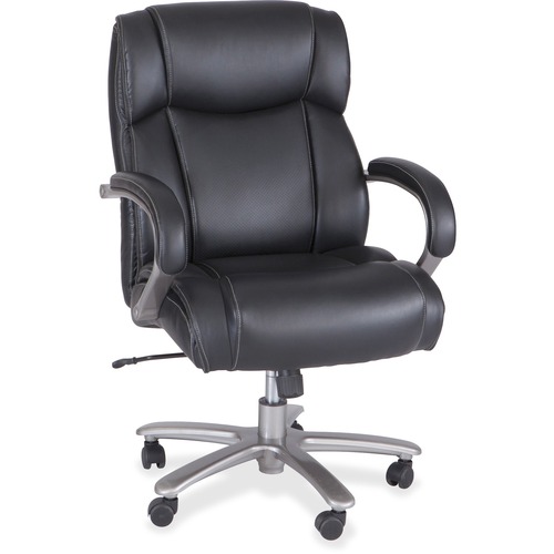 Safco Chair, Big&Tall, 400 lb Cap, 24-1/2"x30-3/4"x42"-46", Black