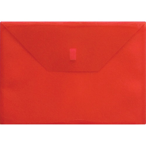 Lion Envelope, Poly, Side-loading, Hook/Loop, 13"x9-3/8", Red