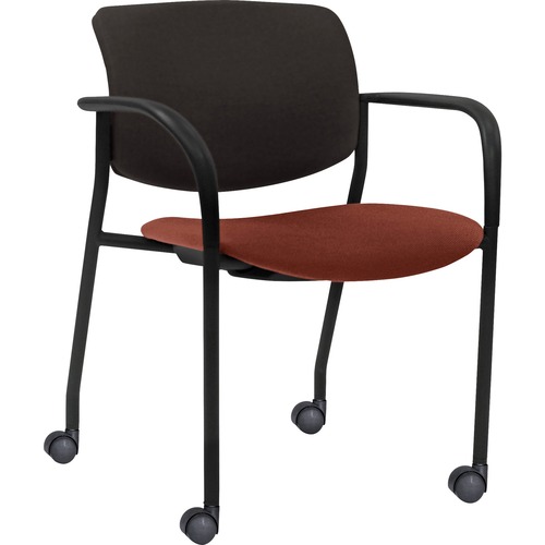 Lorell Stack Chairs with Plastic Back & Fabric Seat LLR83115A203
