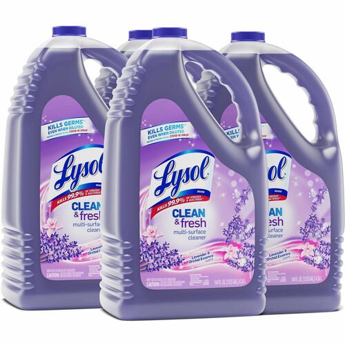 Reckitt Benckiser Cleaner, Multisurface, Lavender/Orchid, 144 fl oz, 4/CT, PE