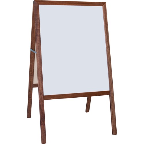 Flipside Products Signage Easel, Dry-Erase/Chalkboard, 24"Wx42"H, Multi