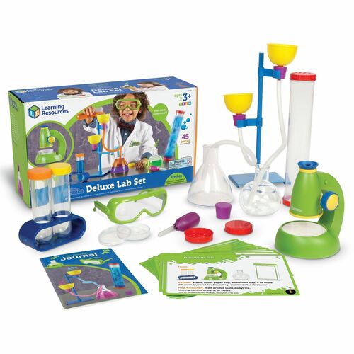 Learning Resources Deluxe Lab Set, 10-1/5"Wx17-1/2"Lx5-3/5"H, Multi