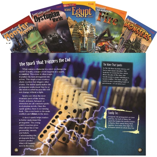 Shell Education Teacher Created Materials TIME Informational Text Books, Set 3, Grade 6, 5/ST