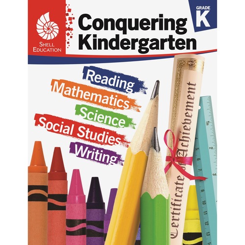 Shell Education Teacher Created Materials Conquering Kindergarten Workbook, Skills Activities, 168-pg