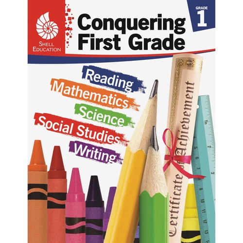 Shell Education Teacher Created Materials Conquering 1st Grade Workbook, Skills Activities, 168-pg
