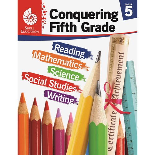 Shell Education Teacher Created Materials Conquering 5th Grade Workbook, Skills Activities, 168-pg