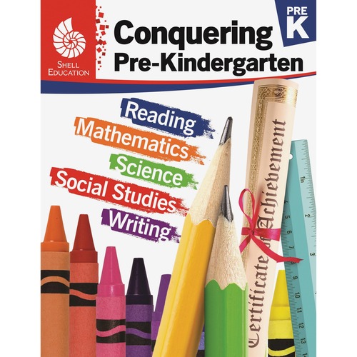 Shell Education Teacher Created Materials Conquering Pre-K Workbook, Skills Activities, 168-pg