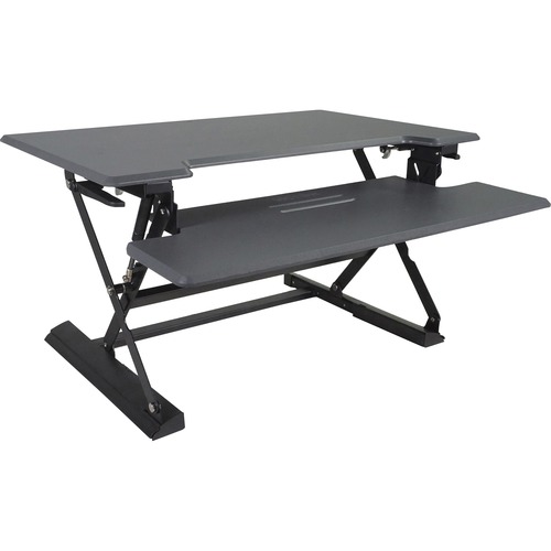 Victor Technology Desk Riser, Adjustable, 36"x23"x21", Charcoal Gray/BK