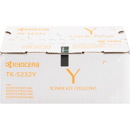 Kyocera Toner Cartridge, f/ 5021/5521, 2200 Page Yield, YW