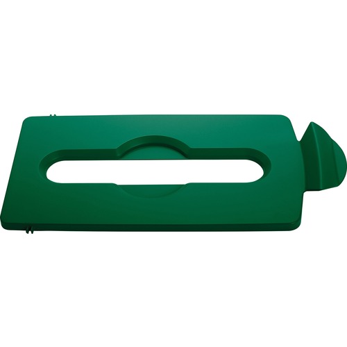 Rubbermaid Commercial Products Lid Insert, Open, f/Slim Jim Recycling Stations - Paper, GN