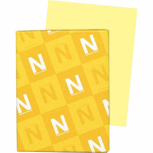 Wausau Papers Vellum Bristol Paper,67 lb,8-1/2"x11",92 Bright,250/PK,YW