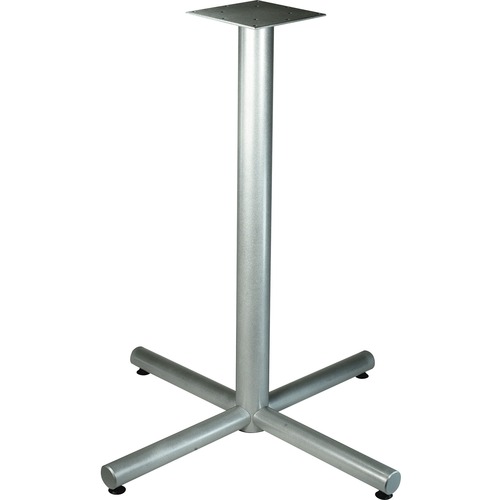 Lorell Silver Bistro-height X-leg Table Base LLR34431