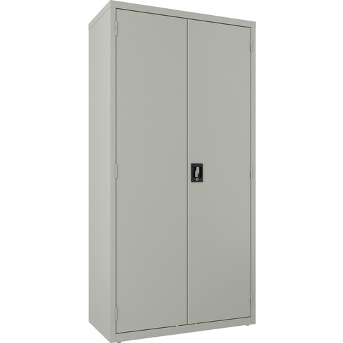 Lorell Wardrobe, Double Door, Lockable, 36"Wx18"Lx72"H, Light Gray
